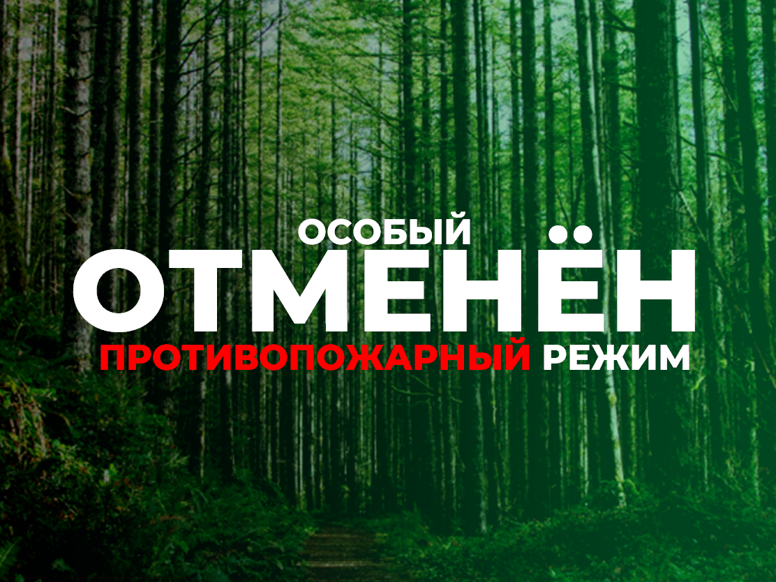 Отменён особый противопожарный режим.
