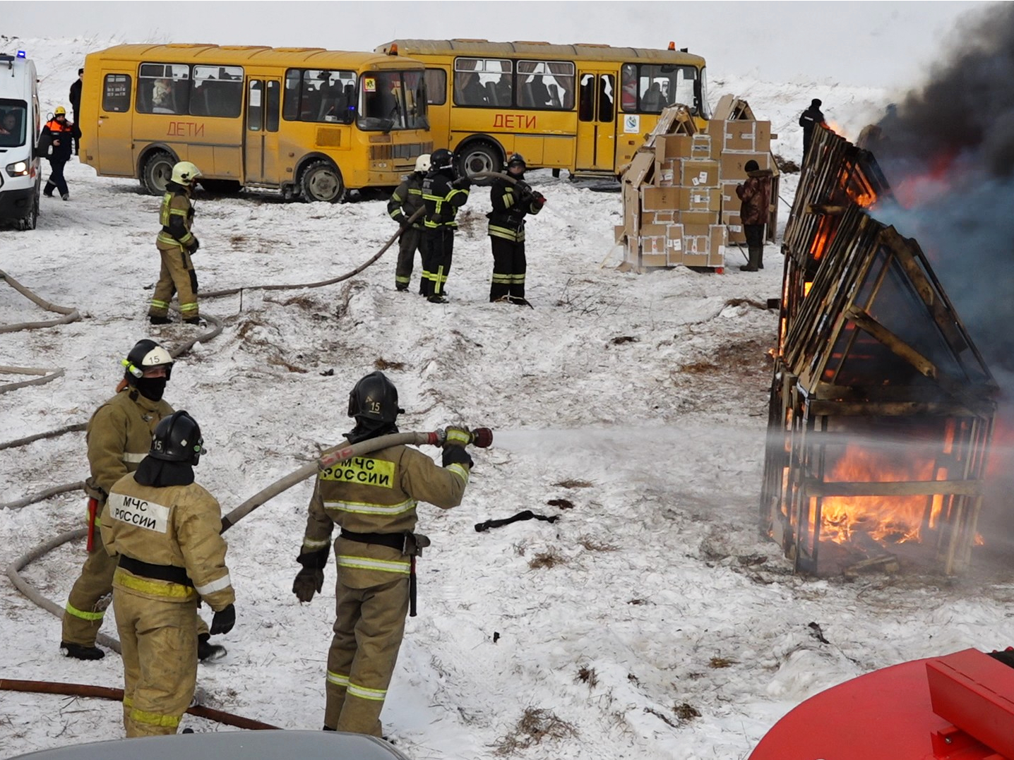 В Ачинском районе прошли Всероссийские  командно-штабные учения  по ликвидации последствий природных пожаров.